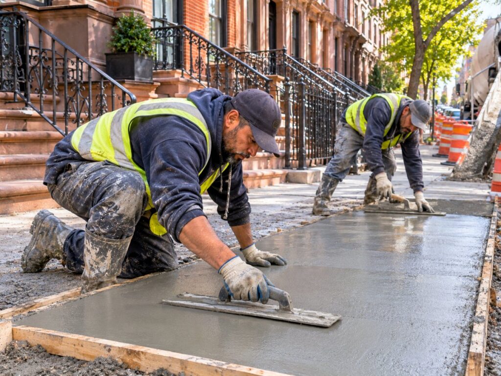 Sidewalk Repair and DOT Violations by Golden Stone Construction